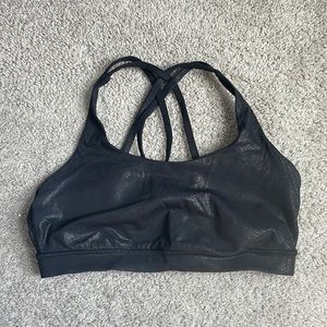 EUC Lululemon size 10 black sports bra